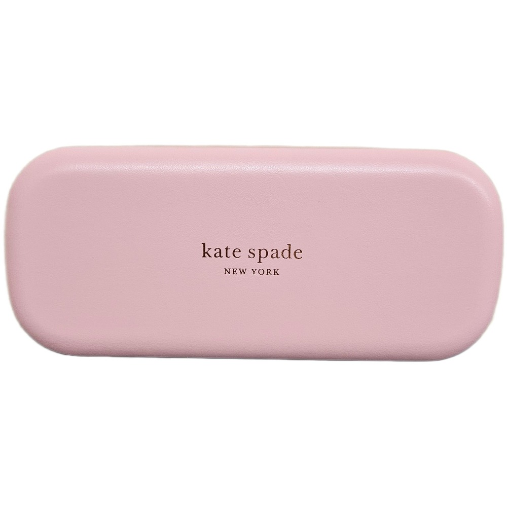 Kate Spade New York Pink & Green Hard Eyeglass/Sunglasses Case w/ Cleaning Cloth